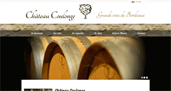 Desktop Screenshot of chateaucoulonge.com
