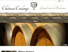 Tablet Screenshot of chateaucoulonge.com